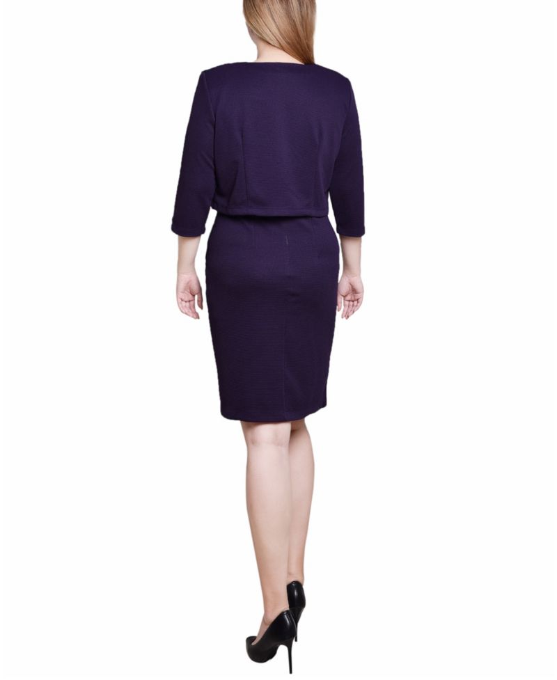 Women's 3/4 Sleeve Two Piece Dress Set