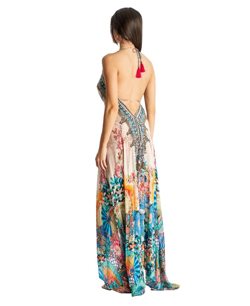 Women's Maxi Halterneck Dress