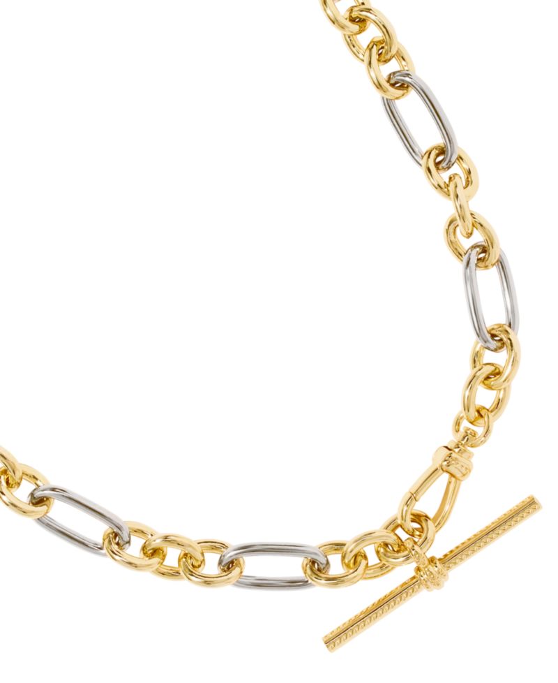 Embry Mixed Metal Link and Chain Necklace