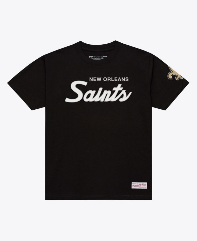 Men's Mitchell Ness Black New Orleans Saints Head Coach Classic T-Shirt