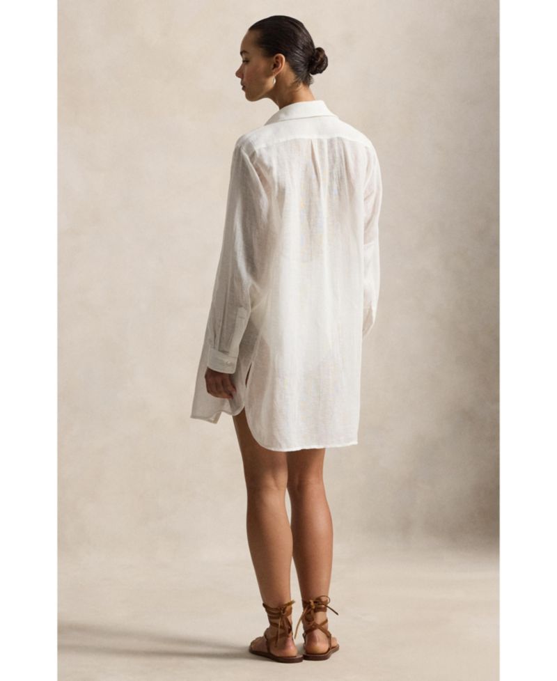 Women's Boyfriend Shirt Swimsuit Cover Up