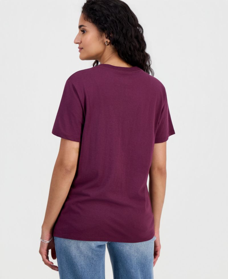 Juniors' Kuromi Spiderweb Graphic-Print T-Shirt