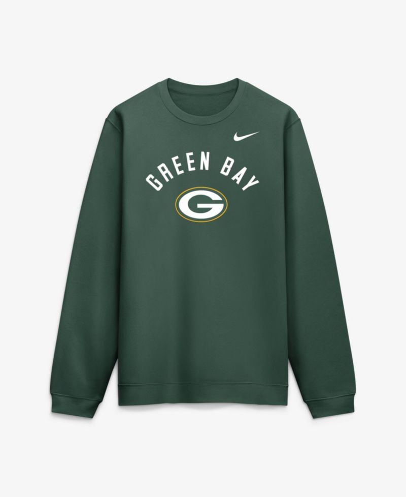 Men's Green Green Bay Packers Defensive Leader Club Fleece Sweatshirt
