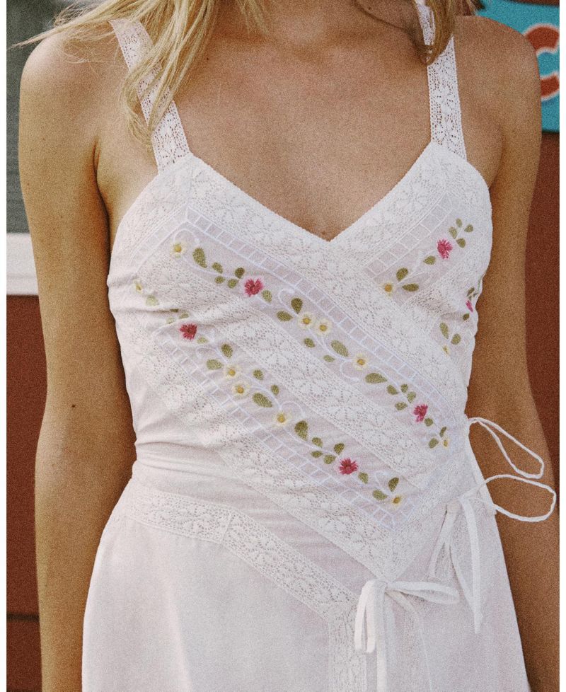 Women's Lace Mix Bow Mini Dress