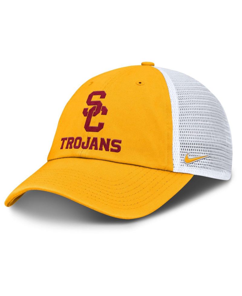 Men's Gold USC Trojans Club Trucker Adjustable Hat
