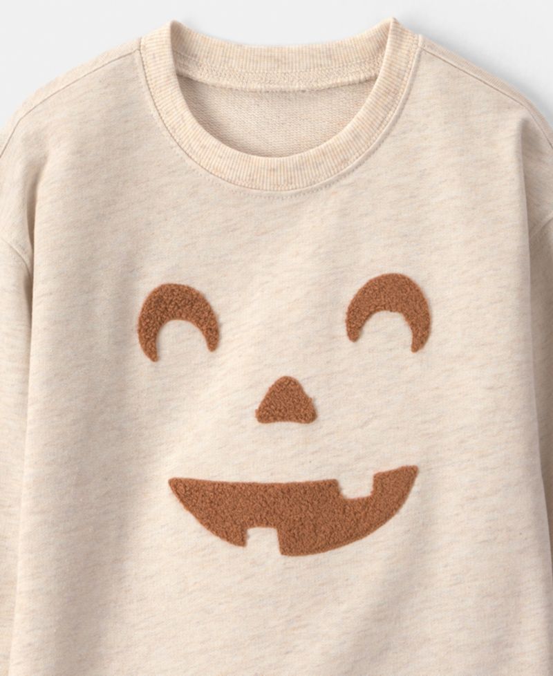 Toddler Boys' and Girls' 2T-5T Pumpkin Halloween Sweatshirt