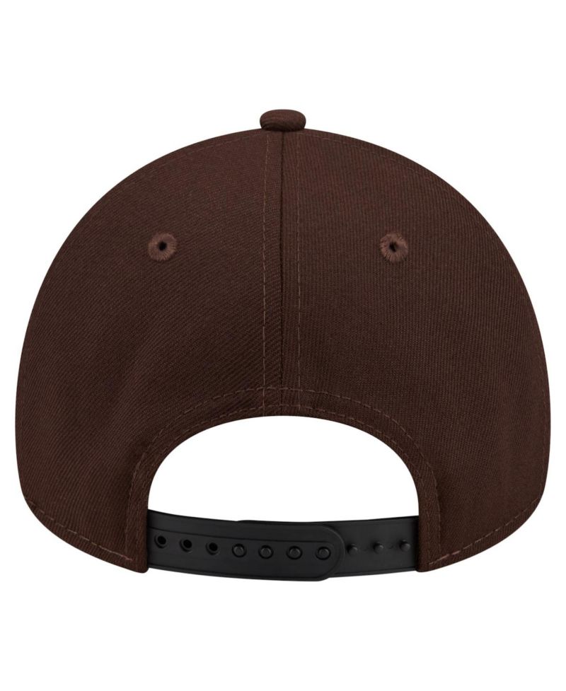 Men's Dark Brown Miami Dolphins Burnt Wood A-Frame 9FORTY Adjustable Hat