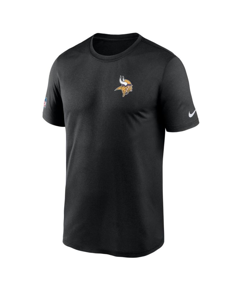 Men's Black Minnesota Vikings Sideline Legend Small Logo Dri-FIT T-Shirt