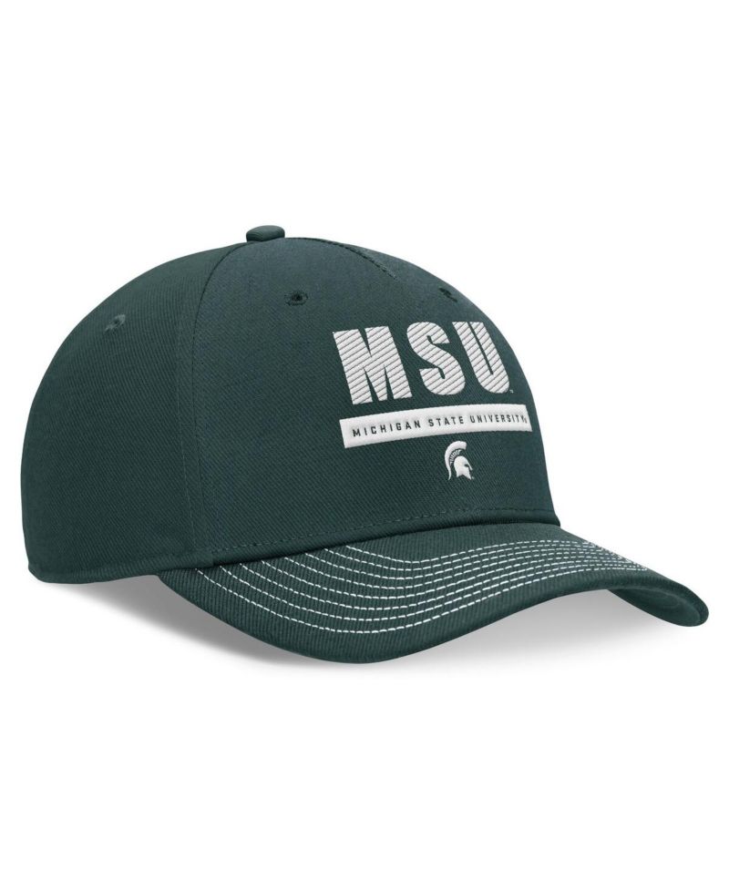 Men's and Women's Green Michigan State Spartans 2024 Sideline Adjustable Hat
