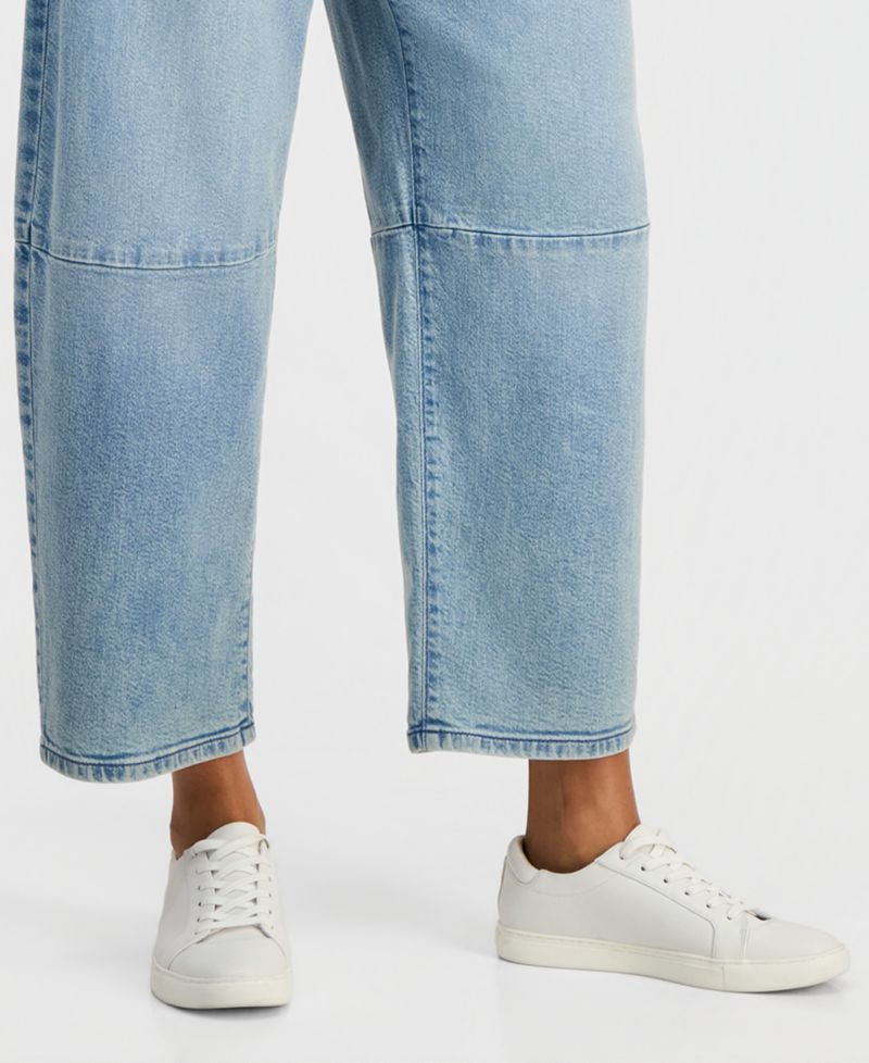 Women's High-Rise Pull-On Barrel Jeans
