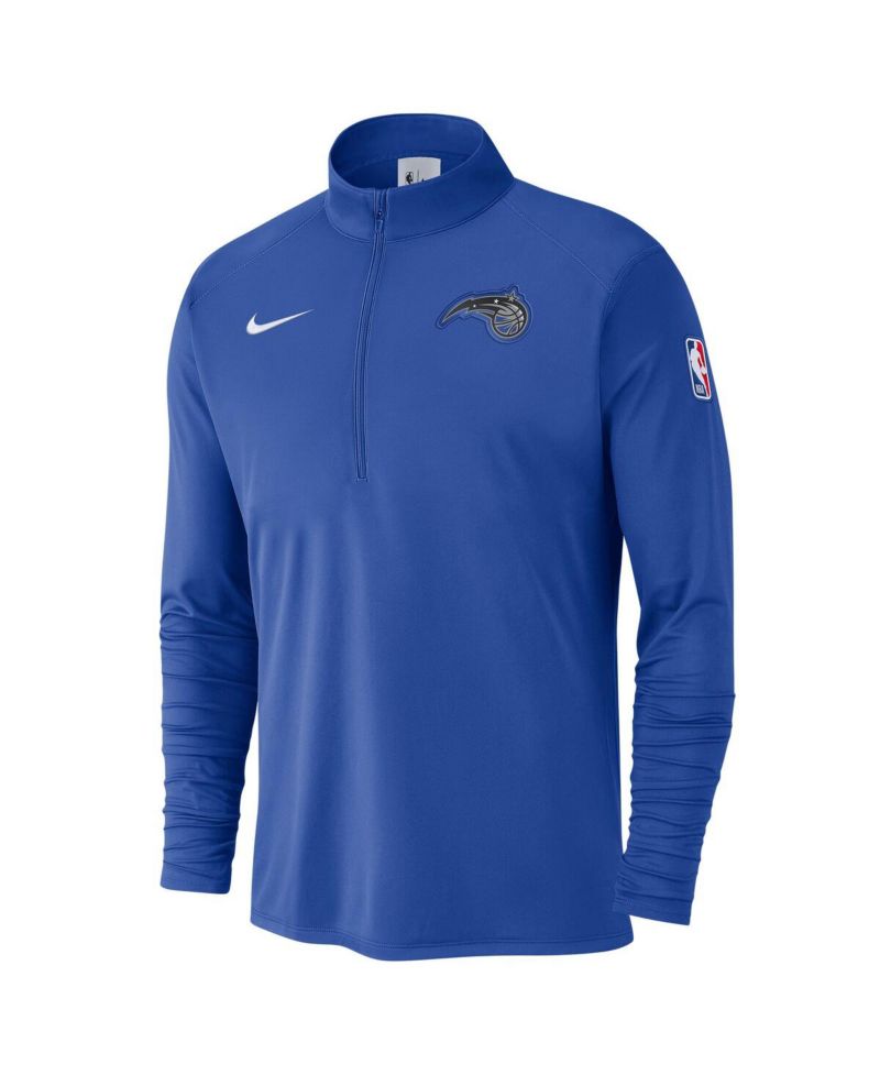 Men's Blue Orlando Magic 2024/25 Courtside Performance Half-Zip Top