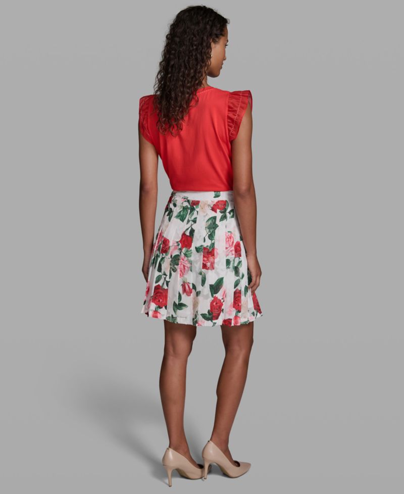 Women's Printed Pleat Skirt