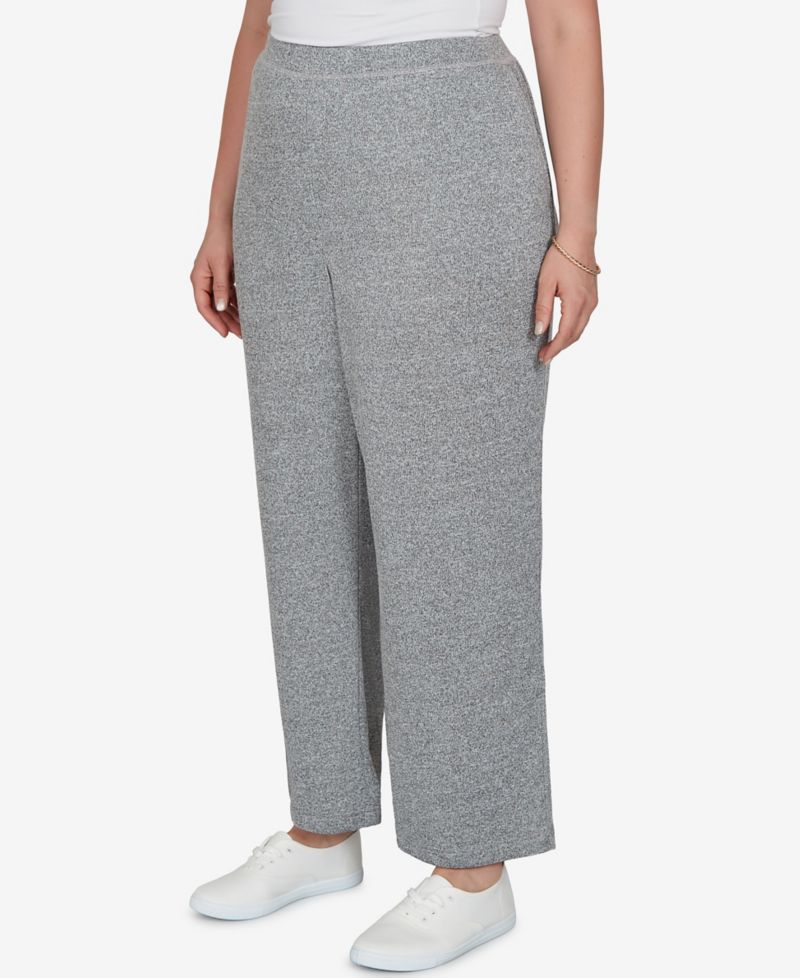 Plus Size Brushed Heather Pull-On Pants