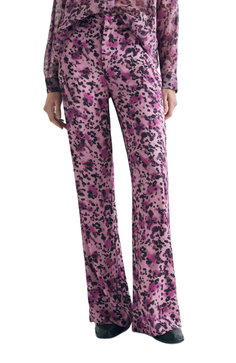 Women's Animal Print Fluid Pants