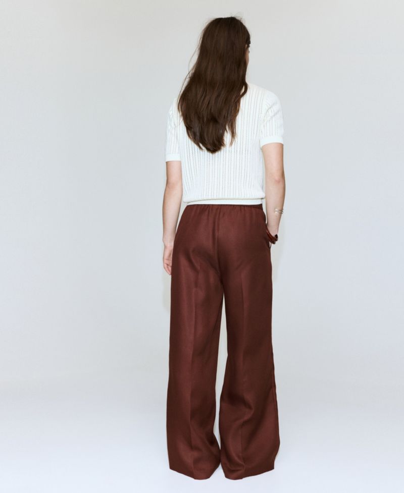 Women's High-Waisted Lyocell Pants