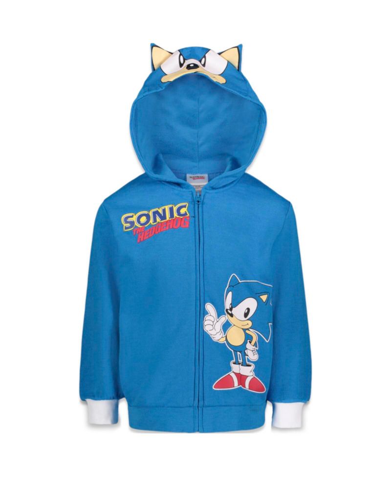 Toddler Boys Sonic the Hedgehog Shadow Knuckles Fleece Zip Up Hoodie