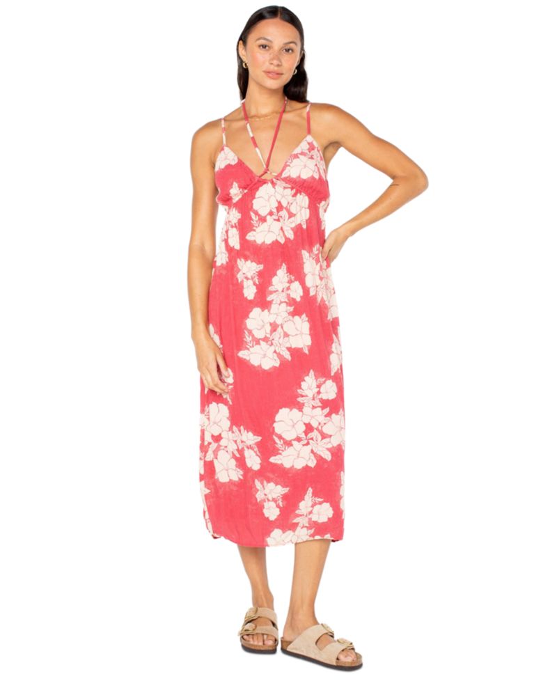 Women's Sunshine Crush V-Neck Midi Dress