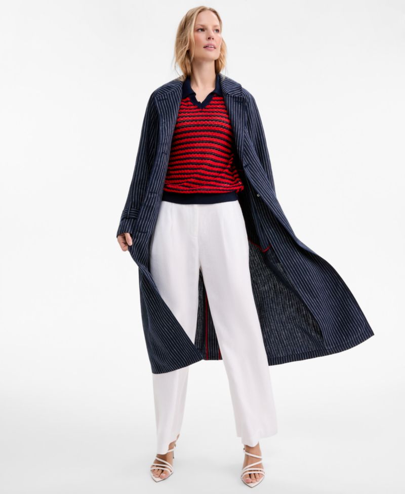 Women's High-Waisted Wide-Leg Tailored Pants
