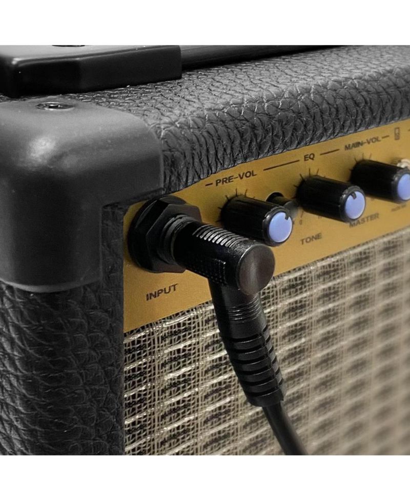 10W Portable Mini Electric Guitar Amp, Practice Amplifier with 5" Speaker, Gain & Distortion Controls, Headphone Output, Carry Handle