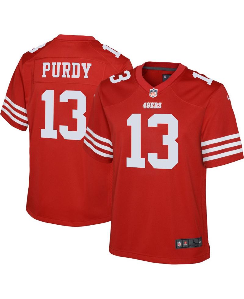 Youth Boys Brock Purdy Scarlet San Francisco 49ers Game Jersey