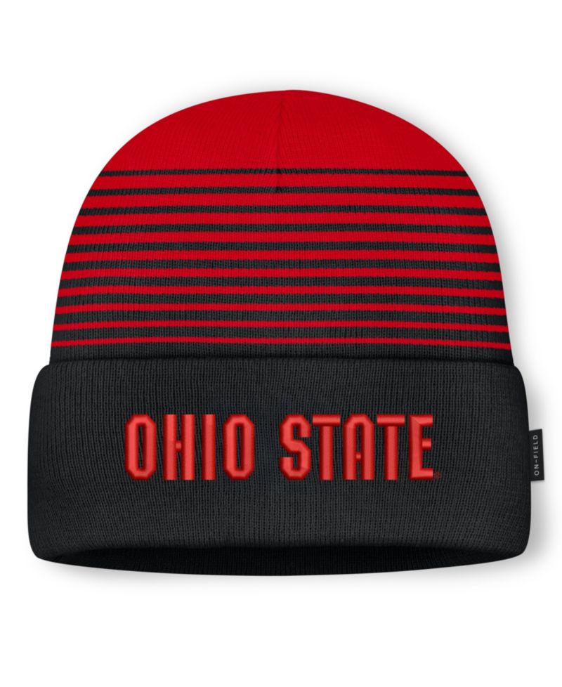Men's and Women's Scarlet/Black Ohio State Buckeyes On-Field Utility Knit Hat