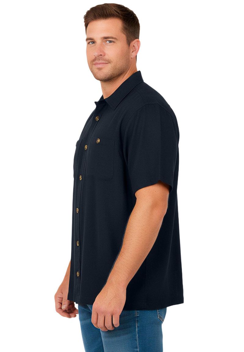 Men's Short-Sleeve Linen Shirt