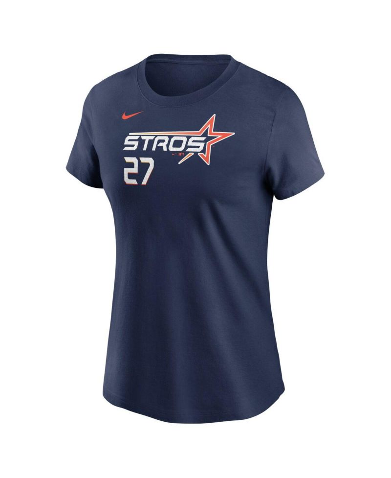 Women's Jose Altuve Navy Houston Astros 2025 City Connect Fuse Name & Number T-Shirt