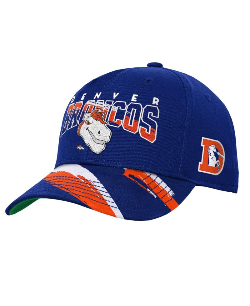 Big Boys and Girls Royal Denver Broncos Big Head Pro Crown Snapback Hat