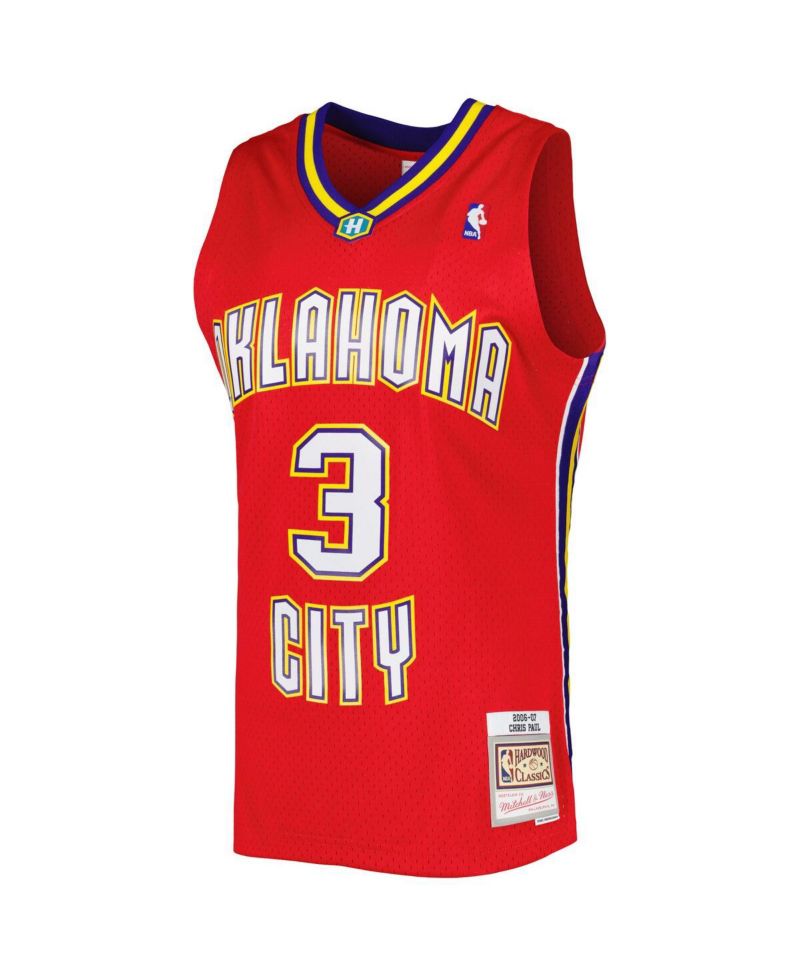 Men's Chris Paul Red New Orleans Hornets Hardwood Classics 2006-07 Swingman Jersey