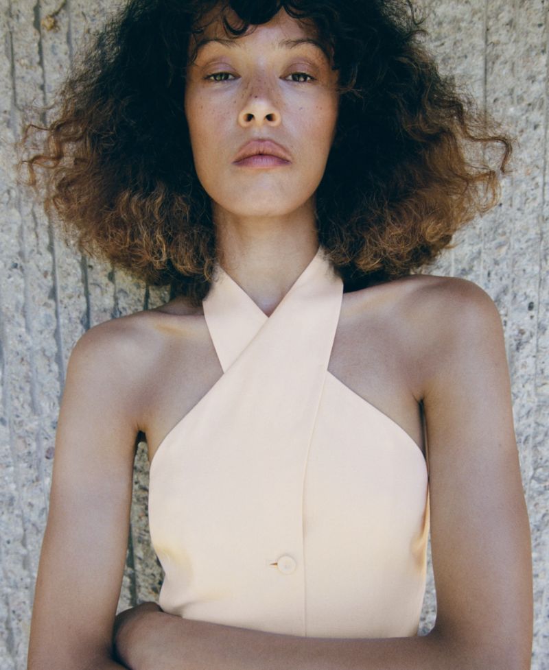 Women's Double-Breasted Linen Vest