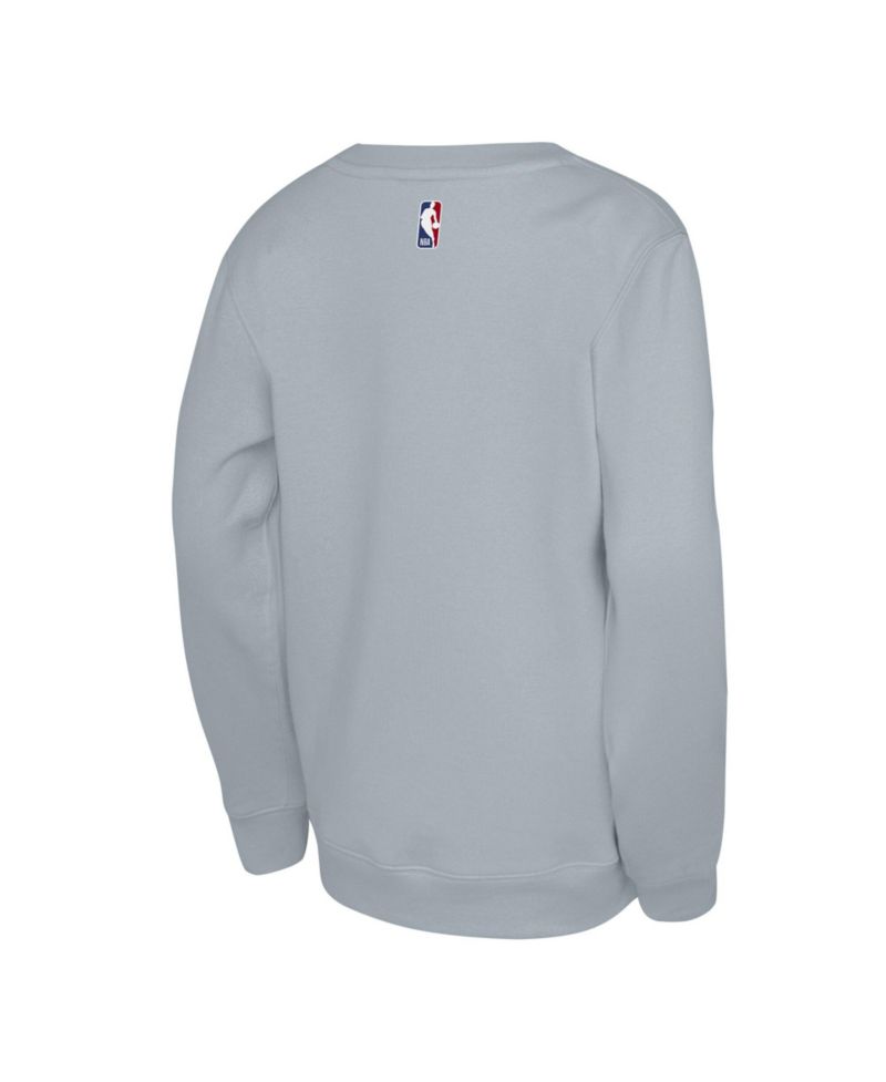 Big Boys and Girls Jordan Silver San Antonio Spurs Courtside Statement Edition Sweatshirt
