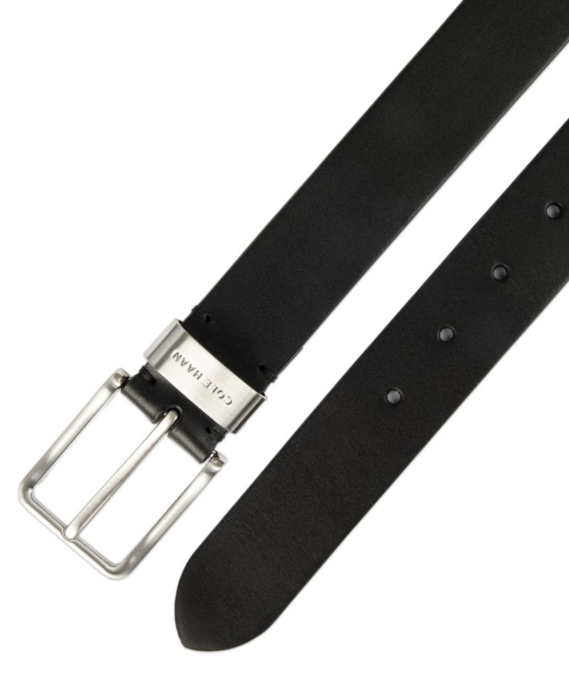 35MM Men's Metal Loop Silver-Tone Belt