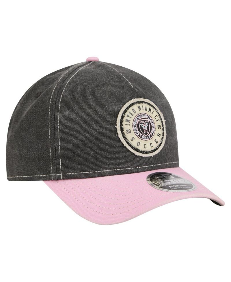 Men's Black Inter Miami CF Jersey Hook 9FORTY Adjustable Hat