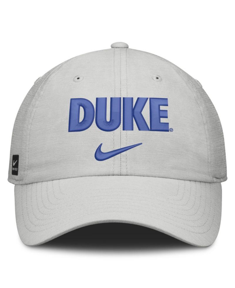 Men's and Women's Gray Duke Blue Devils 2026 On-Field Gameday Club Adjustable Hat