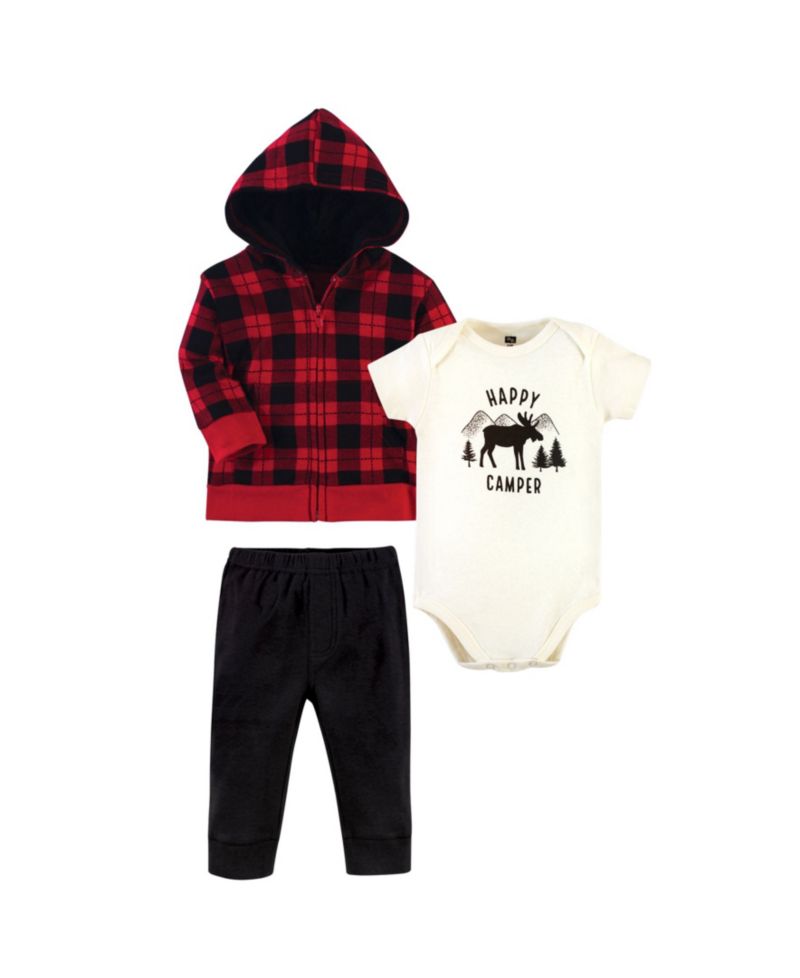 Baby Boys Hudson Cotton Outfit Assortment Hoodie, Bodysuit, or Tee & Coordinating Pants