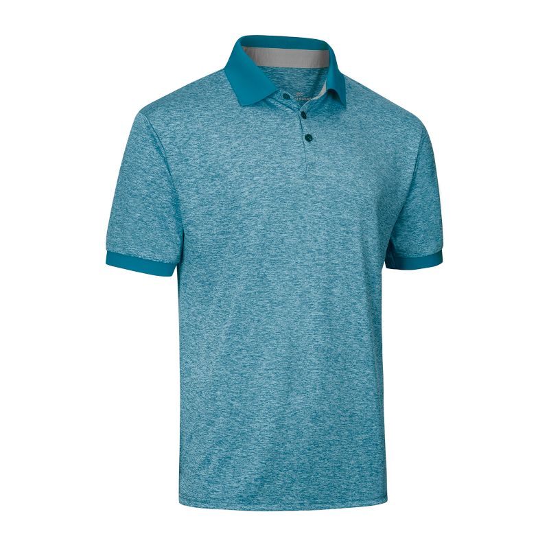 Men's Lightweight Performance Stretch Golf Polo Shirt, Breathable Fit