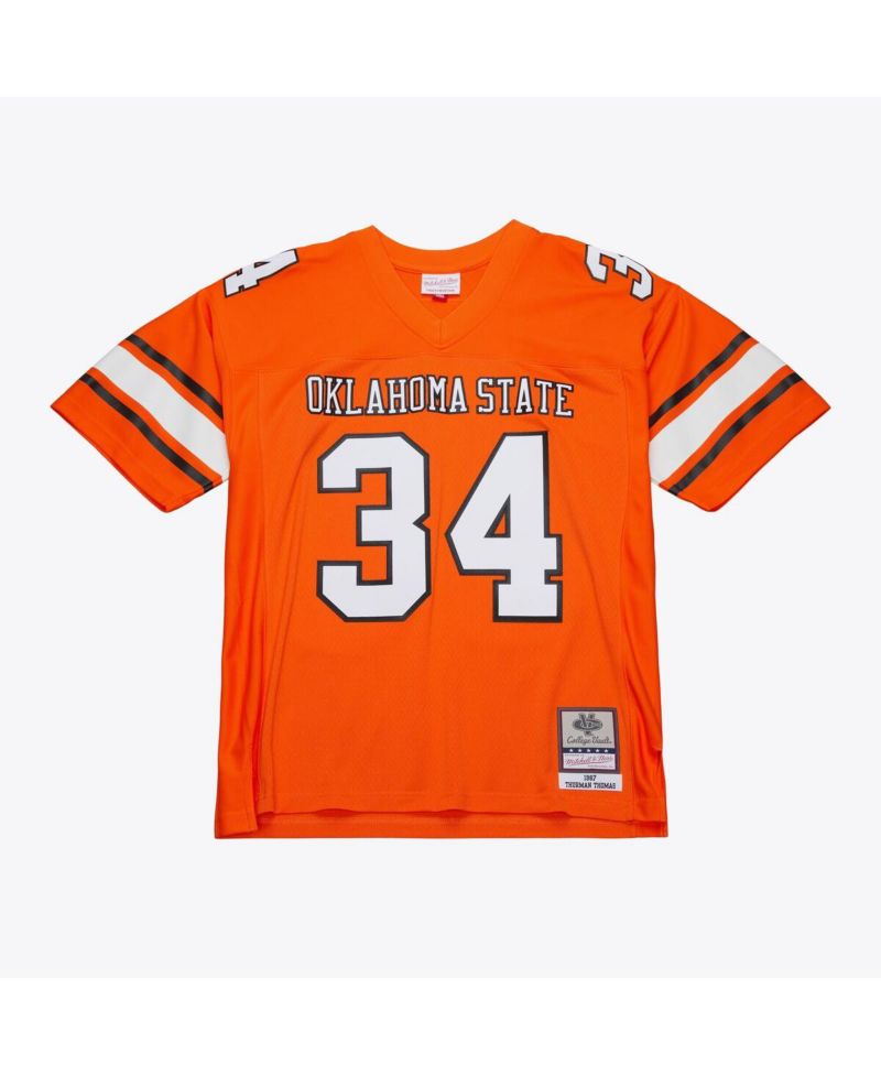 Men's Thurman Thomas Orange Oklahoma State Cowboys 1987 Replica Jersey