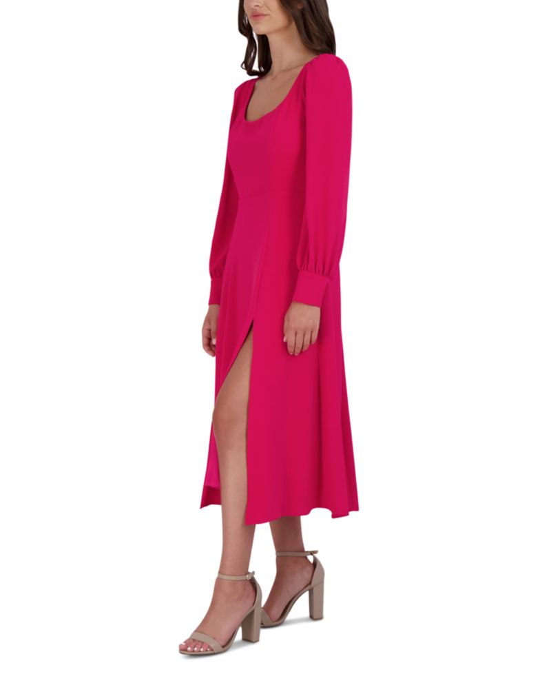 Women's Long-Sleeve Midi Dress