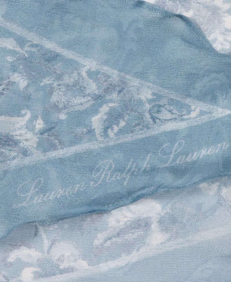 Tonal Floral Small Diamond Scarf