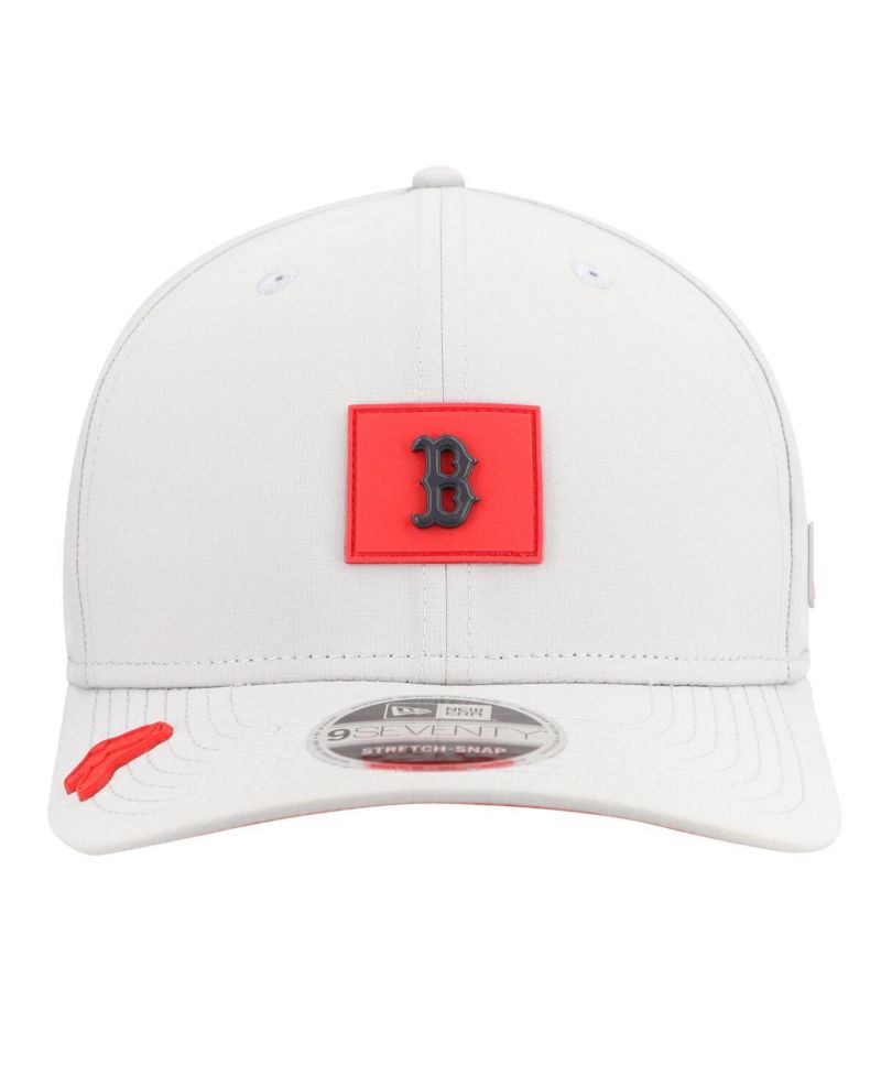 Men's Gray Boston Red Sox 2026 Clubhouse 9SEVENTY Adjustable Hat