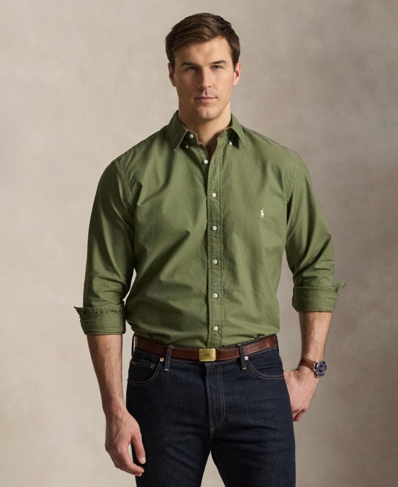 Men's Big & Tall Garment-Dyed Oxford Shirt