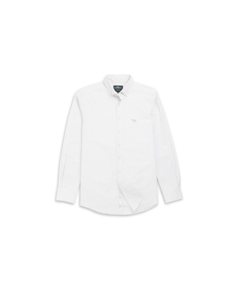 Men's Oxford Riverhead Check Sports Fit Cotton Shirt