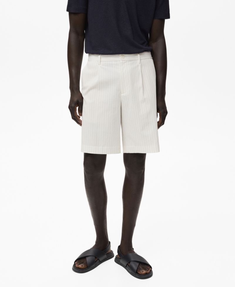 Men's Slim-Fit Chino Cotton Bermuda Shorts