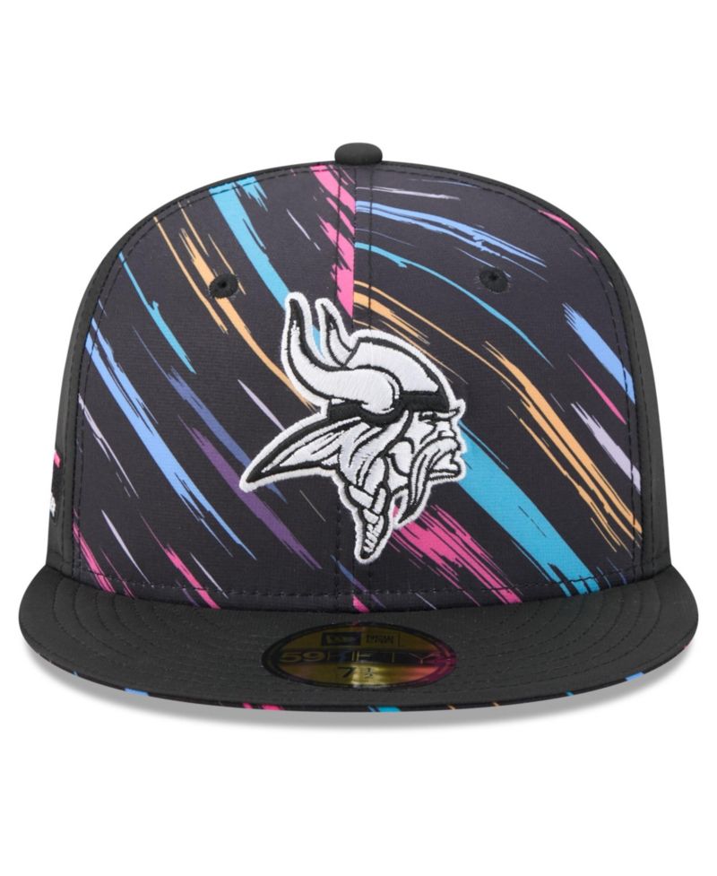 Men's Black Minnesota Vikings 2026 NFL Cruical Catch 59FIFTY Fitted Hat