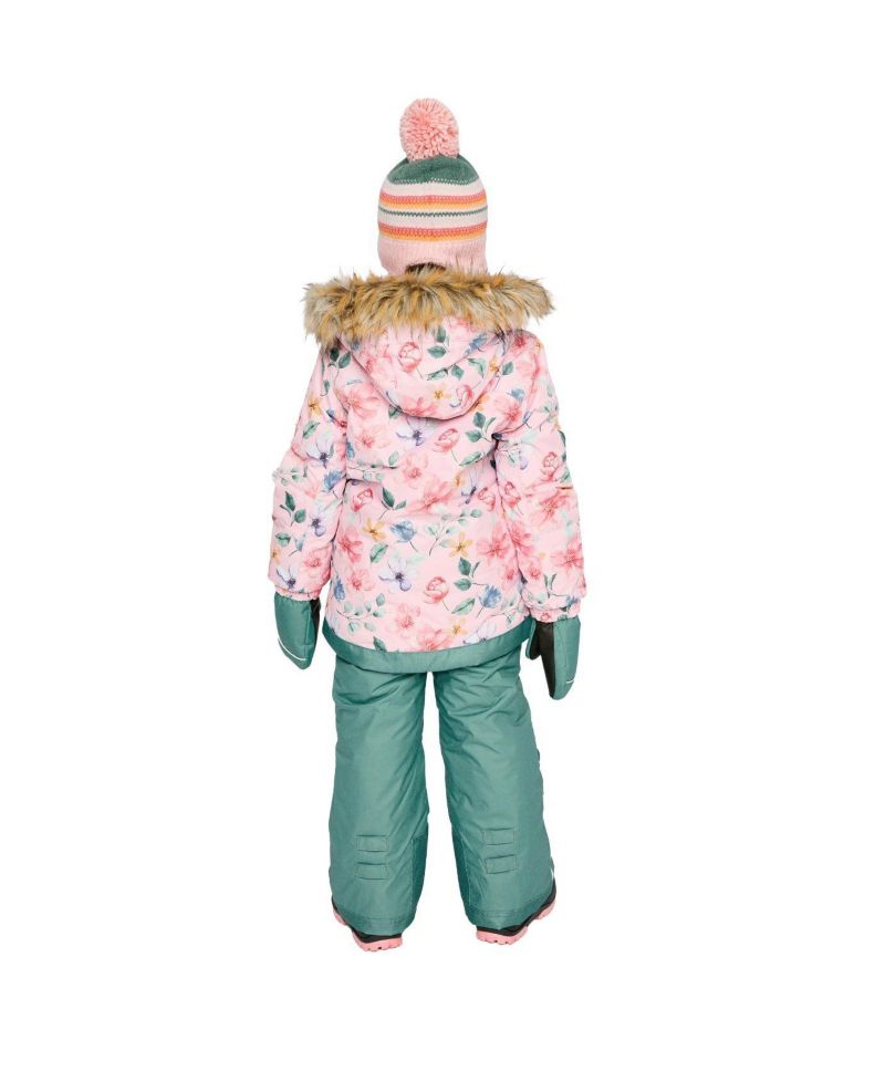 Big Girls (6-14) Two Piece Play Snowsuit Vintage Floral Print