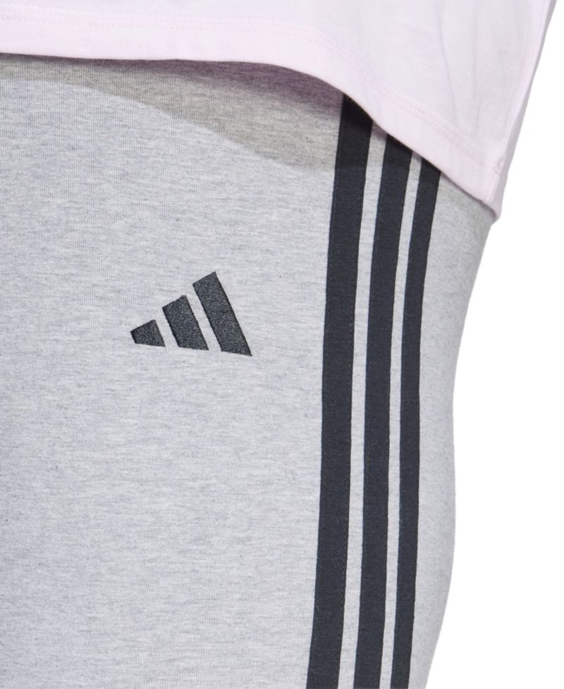Plus Size Essentials 3-Stripes Cotton Leggings