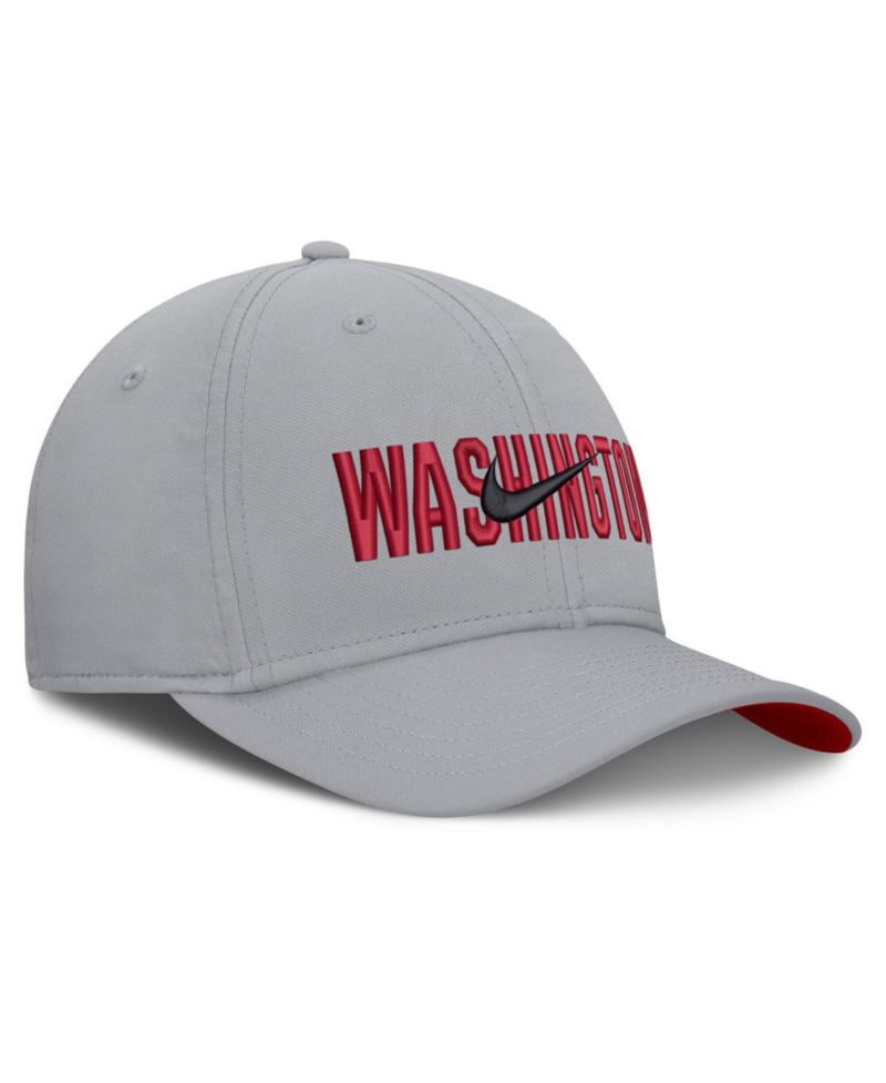Men's Gray Washington Nationals Primetime Rise Dri-FIT Flex Hat
