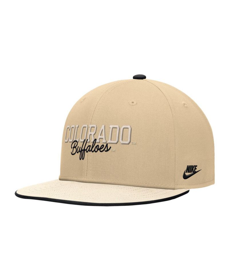 Men's Gold Colorado Buffaloes Vintage Script Pro Dri-FIT Snapback Hat