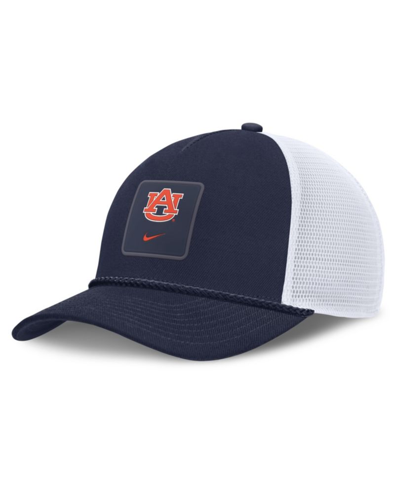 Men's and Women's Navy Auburn Tigers 2026 On-Field Gameday Rope Trucker Adjustable Hat