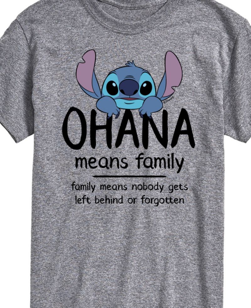 Men's Lilo Stitch Ohana Means Family Short Sleeve T-Shirt